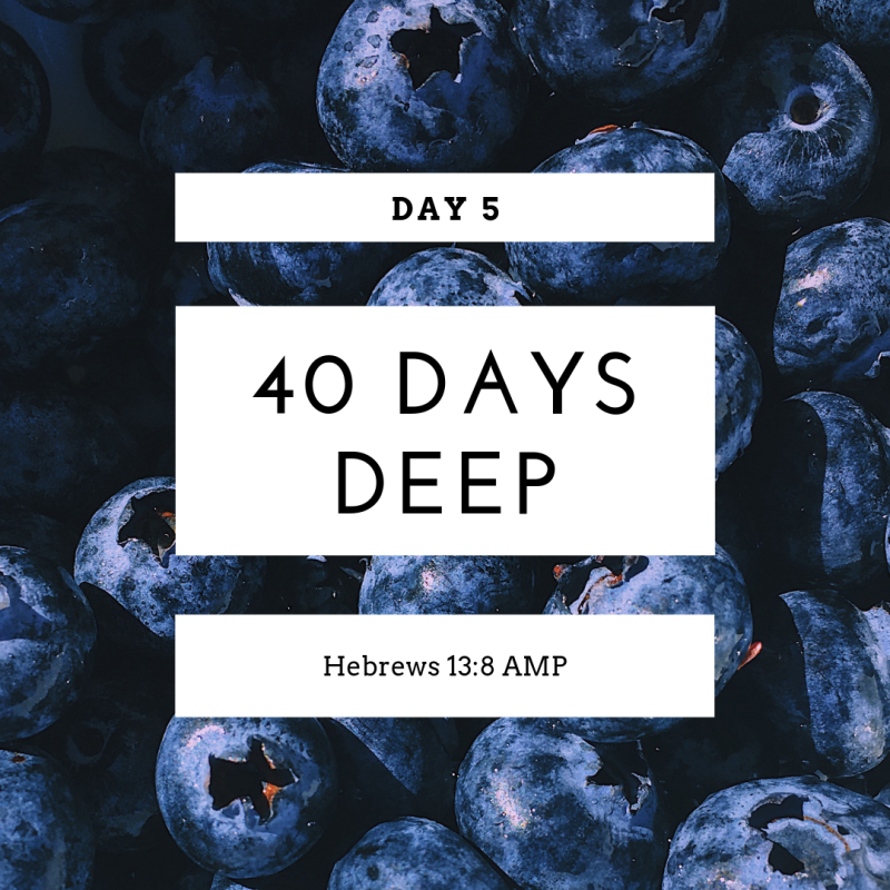 Day 5 – 40 Days Deep